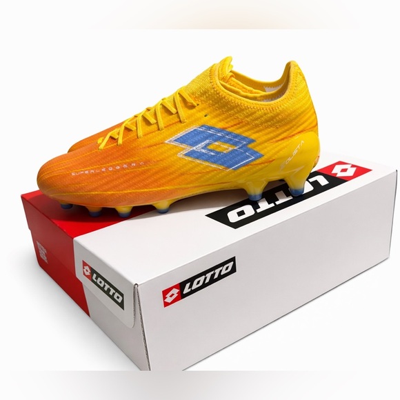Lotto Solista 200 IX FG Soccer Cleats Ray Yellow Melon Orange Men 10/Women11 NWT main image 7